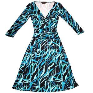 BCBGMAXAZRIA Abstract Print Dress XS